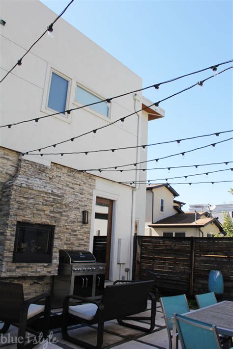Outdoor lights add style and valuable lighting to your walkways, deck, patio or yard. Remodelaholic | 36 Clever String Light Ideas