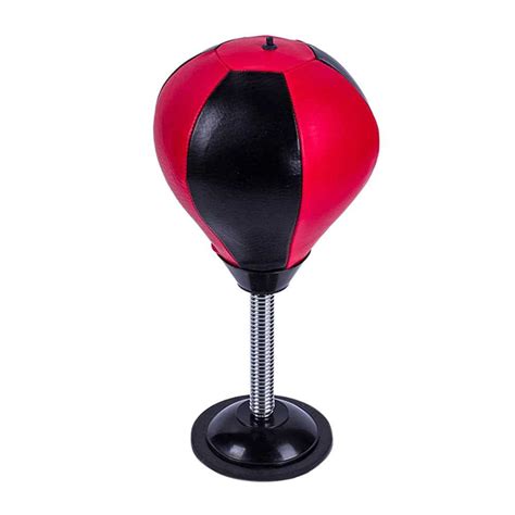 Desktop Punching Speed Ball Leather Stress Buster Heavy Duty Suction