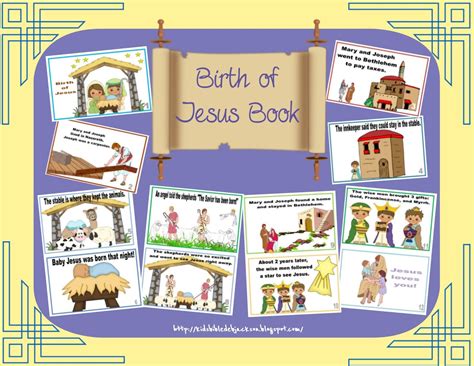 Bible Fun For Kids Birth Of Jesus Book And Cards Birth Of Jesus Jesus