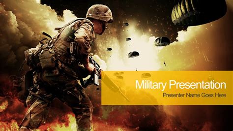 Military Free Presentation Template For Google Slides And Powerpoint