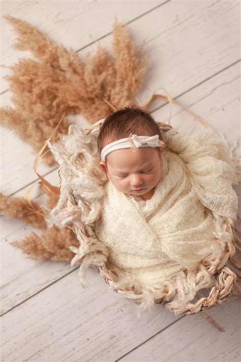 Boho Them Newborn Session Bohemian Style Baby Natural Nursery