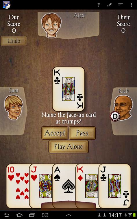 It's played by two teams having two players each. Euchre - Android Apps on Google Play