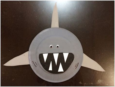 Shark Week In Preschool Shark Craft Paper Plate Crafts Plate Crafts
