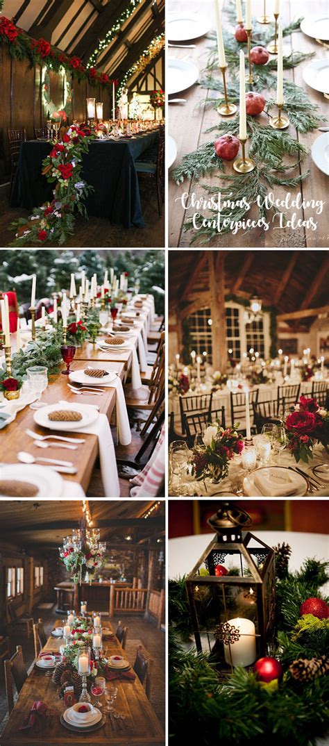 Rustic Winter Wedding Centerpiece Ideas Primalokomotif