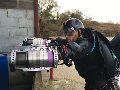 A Uk Entrepreneur Takes Flight By Attaching Miniature Jet Engines To