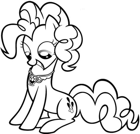 Pinkamena diane pie is more known as pinkie pie. Pinkie Pie pony coloring pages for girls to print for free