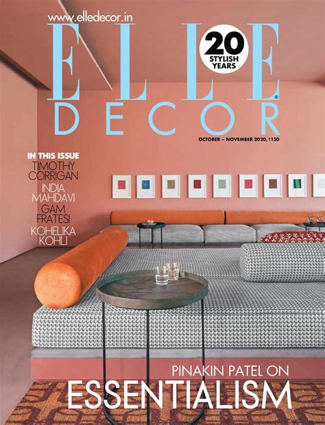 Elle Decor India October November 2020 Magazine