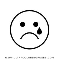Llorando Caritas Emoticones Chorando Emoticon Colorare Cara Pianto