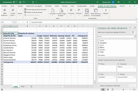Cómo crear una tabla dinámica en Excel Excel Total App Stretch