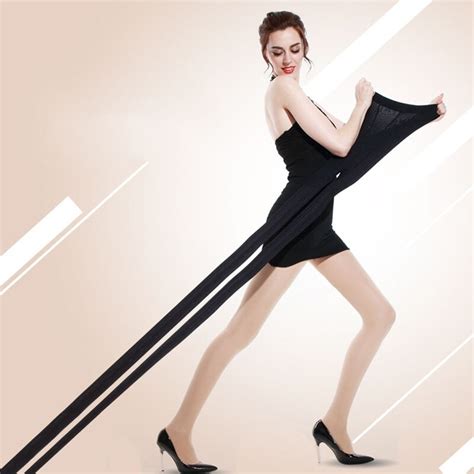 80d Super Elastic Magical Tights Women Goose Down Stockings Skinny Legs