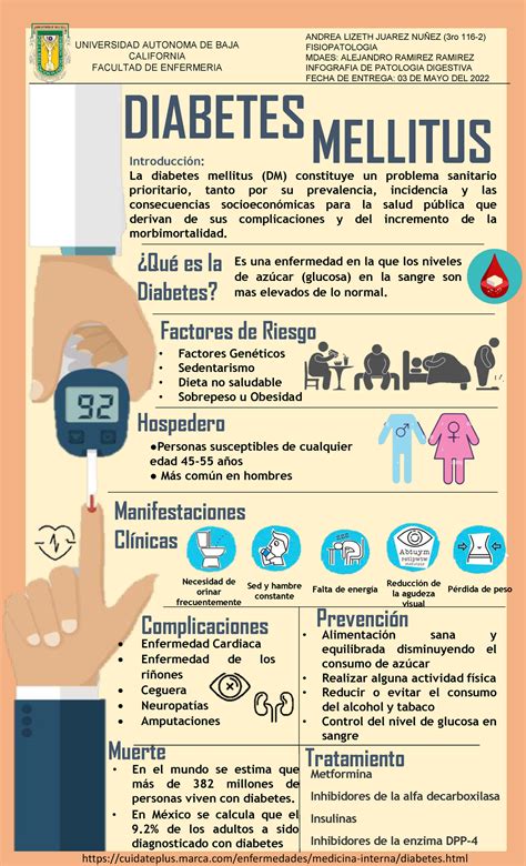 Infograf A Infografia De La Enfermedad De Diabetes Mellitus De