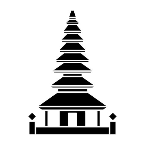 Premium Vector Bali Temple Icon Vector On Trendy Style For Design And