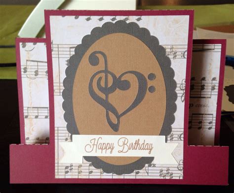 Music Themed Birthday Card Musical Cards Birthday Cards Cards
