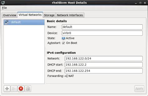 Configuring A New Rhel 6 Kvm Virtual Network Techotopia