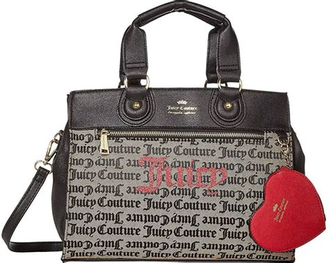Juicy Couture Beige Black Gothic Pop Out Heart Satchel Etsy