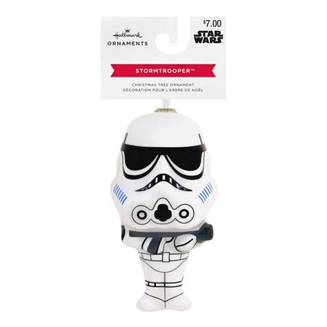 Hallmark Star Wars Stormtrooper Decoupage Christmas Tree Ornament In