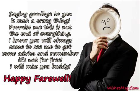 Funny Farewell Messages Humorous Goodbye Quotes Wishesmsg