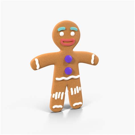 Gingerbread Man Static 3d Model