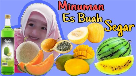 Saya tunjukkan cara makan buah markisa. Cara Membuat Es Buah Segar | Buah semangka, mangga, melon ...