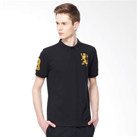 Free shipping on all orders over $150. Jual Giordano 3D Lion Embroidery Kaos Polo Pria - Black ...