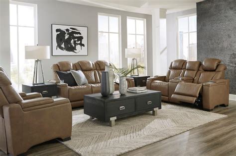 Strikefirst Nutmeg Power Reclining Living Room Set With Adjustable