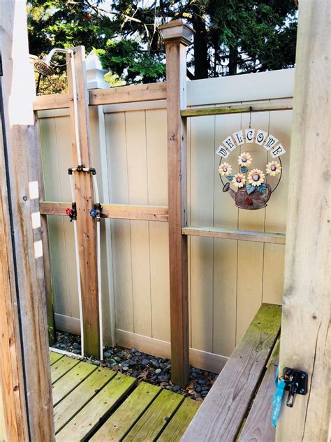 Adorable Pool Outdoor Shower The 83 Beach Style Patio Boston By Cape Cod Shower Kits