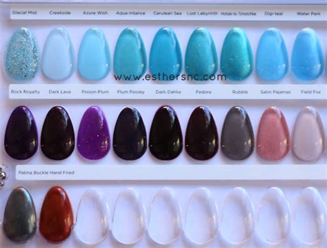 Cnd Shellac Luxe Color Chart A Visual Reference Of Charts Chart Master