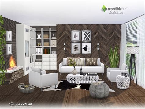 Pin By Chic On Cc For Deirdre Living Room Sims 4 Sims 4