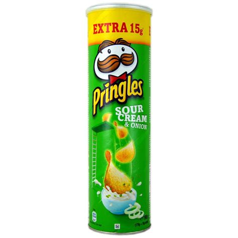 Pringles Sour Cream And Onion 190g Approved Food