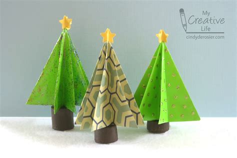 Cindy Derosier My Creative Life Origami Christmas Trees