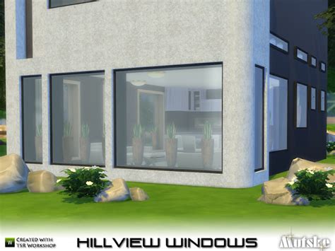 Sims 4 Ccs The Best Hillview Windows With Slots By Mutske