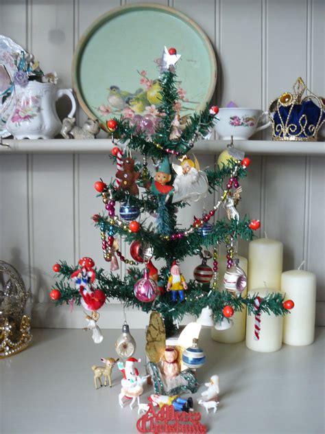 Vintage Tree And Decos Christmas Magic Miniature Christmas Trees