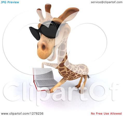 Cool Cartoon Giraffe With Sun Glasses Royalty Free Vector Clip Art Library