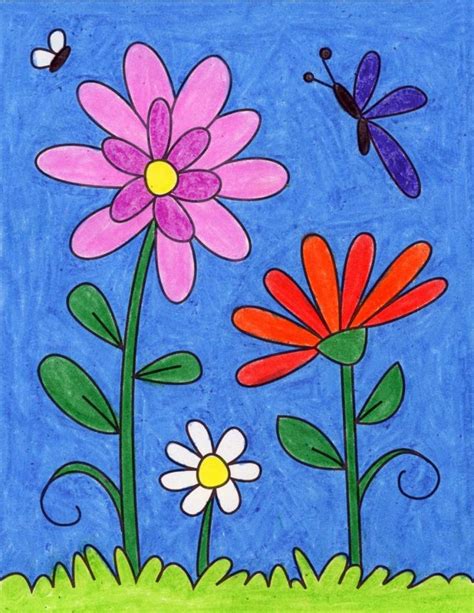 How To Draw Flowers · Art Projects For Kids Flower Drawing For Kids
