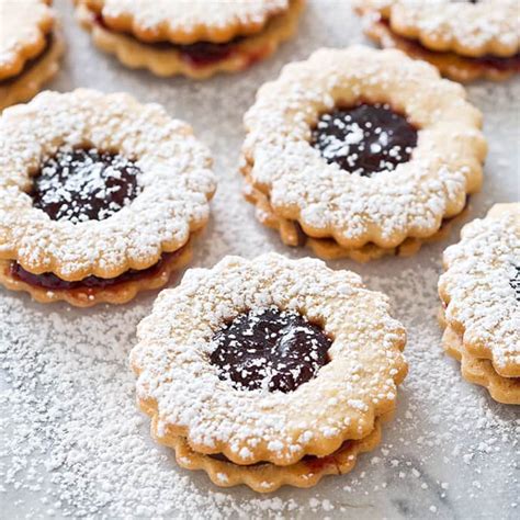 Online recipe and cooking center. Black Cherry and Chocolate Linzertorte Cookies | Cook's Country