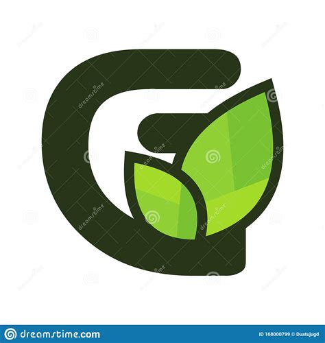 Charming Initial G Leaf Logo Stock Vector Illustration Of Design