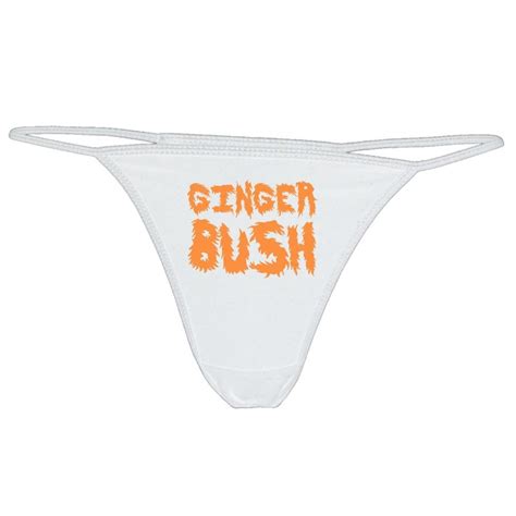 Ginger Bush Thong Panties Red Pubic Hairy Pussy Typical Etsy