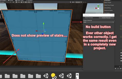 Bug Probuilder Stairs Shape Preview Shows As A Cube Unity Forum