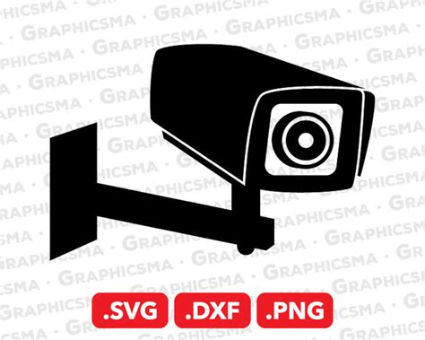 Cámara Cctv Svg Archivo Cámara Cctv Dxf Cámara De Vigilancia Etsy México