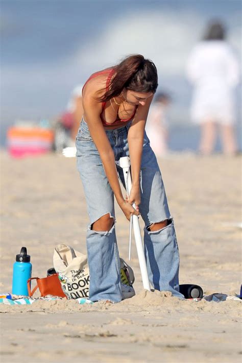 Hot Emily Ratajkowski Hits The Beach In A Red Bikini In The Hamptons 50 Photos Girlxplus