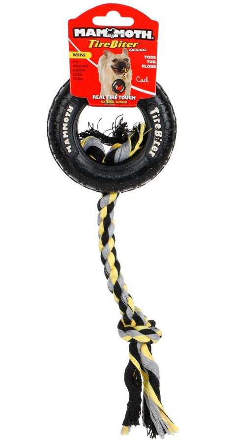 Mini Tire Biter Dog Toy Yellow Burkes Outlet