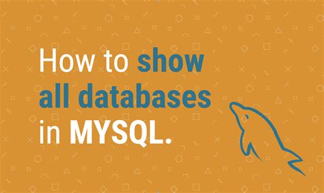 How To Show A List Of All Mysql Databases