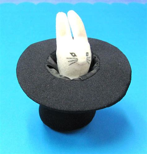 Rabbit In Top Hat Finger Puppet Winklers Magic Warehouse