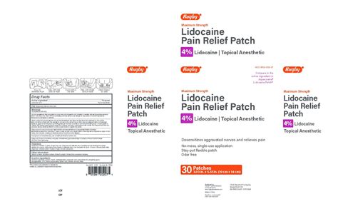 Rugby Pain Relief Patches