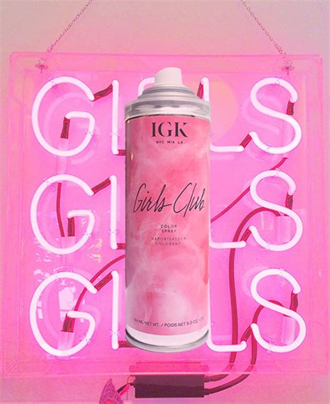 Girls Club Igk Hair Color Spray Temporary Pink Hair Dye Temporary