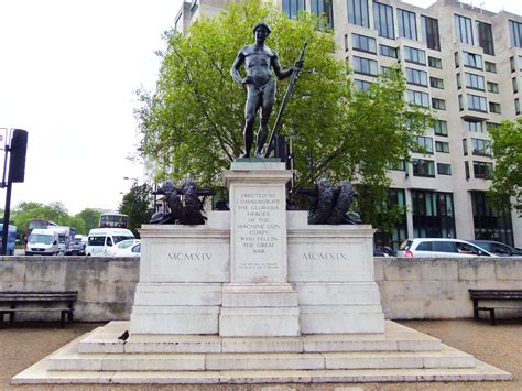 WW1 100: London’s Memorials… The Machine Gun Corps & the Man Who Mended