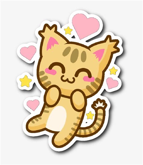 Cute Kawaii Cat Stickers Decals IMAGESEE
