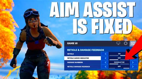 Fortnite Fixed Aim Assist With This Setting Youtube