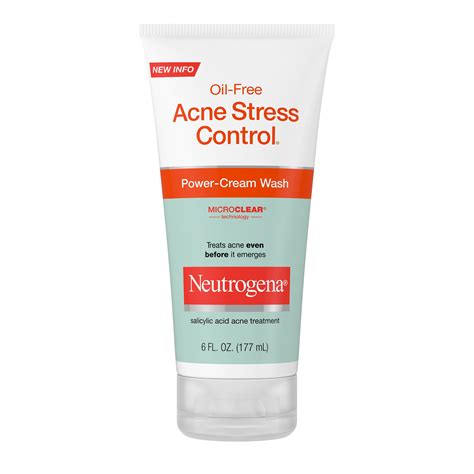 Neutrogena Oil Free Acne Cream Facial Cleanser For Oily Skin Acne
