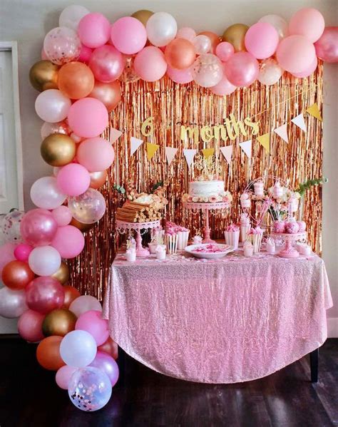 Sweet 6 Months Party Karas Party Ideas Half Birthday Party 16th